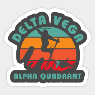 Ski Delta Vega Sticker